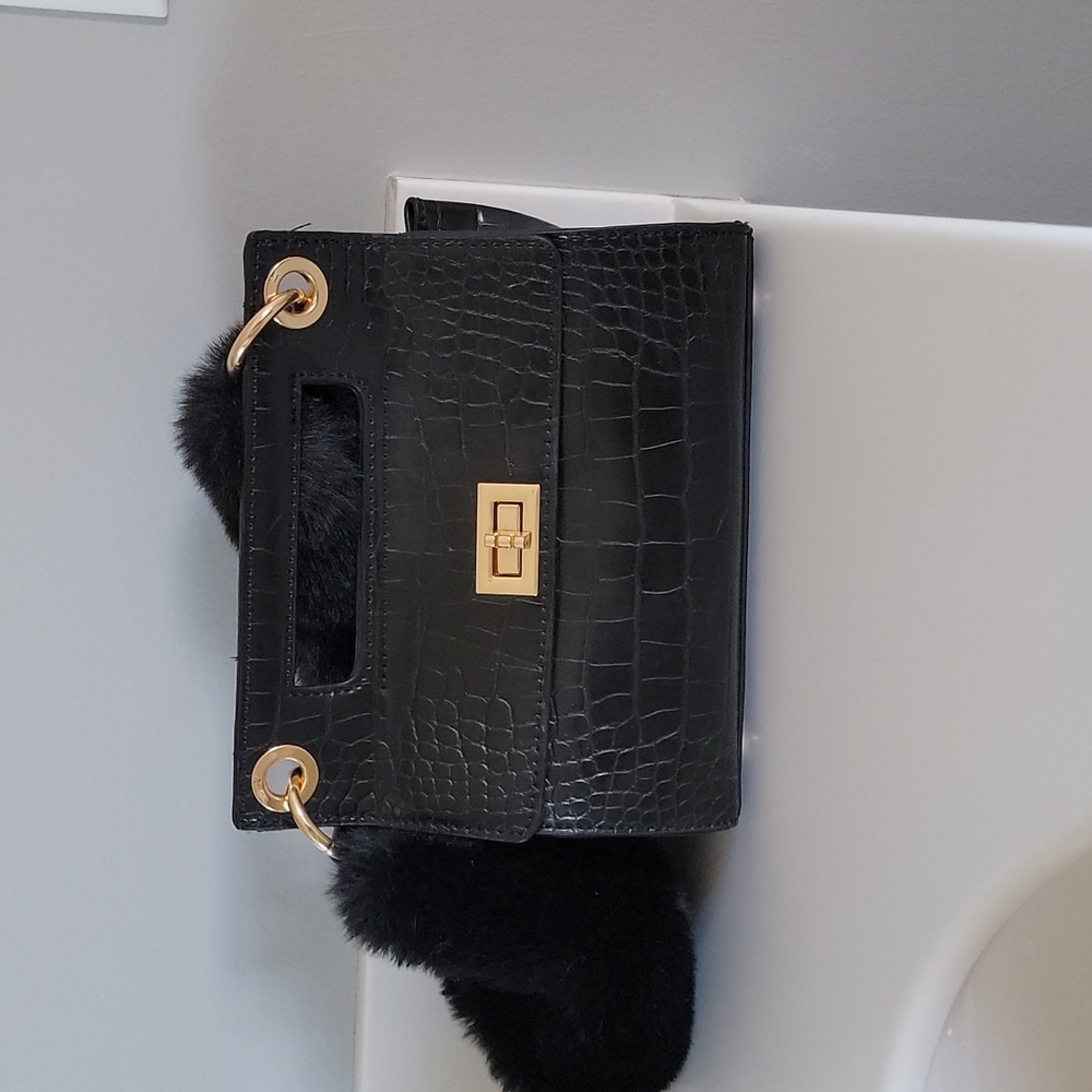 Cute fur Strap bag